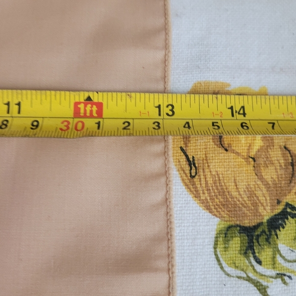 Vintage Square Cotton Blend Light Brown Napkins White Set of 4 Neutral - Picture 7 of 8